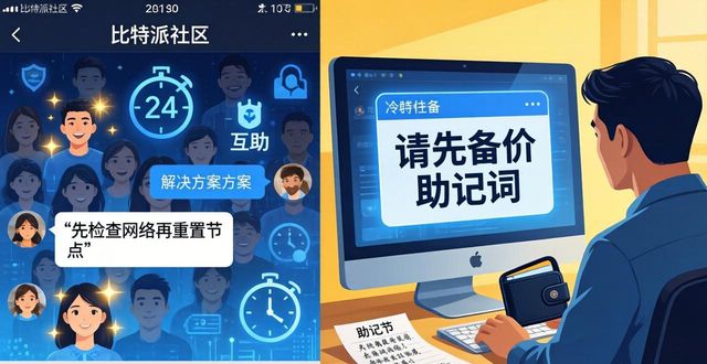 比特派和冷钱包,社区支持有啥不同?