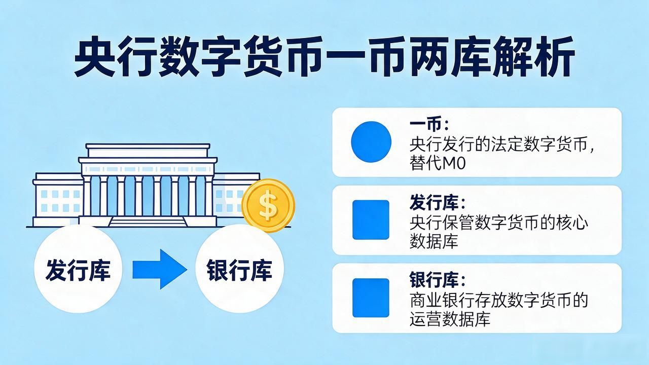 央行数字货币一币两库是什么？一文读懂数字人民币架构