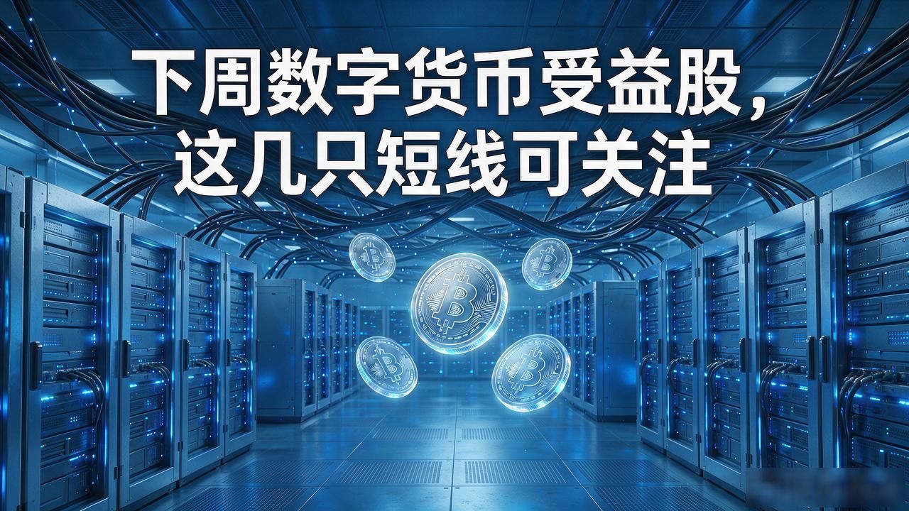 下周数字货币受益股,这几只短线可关注