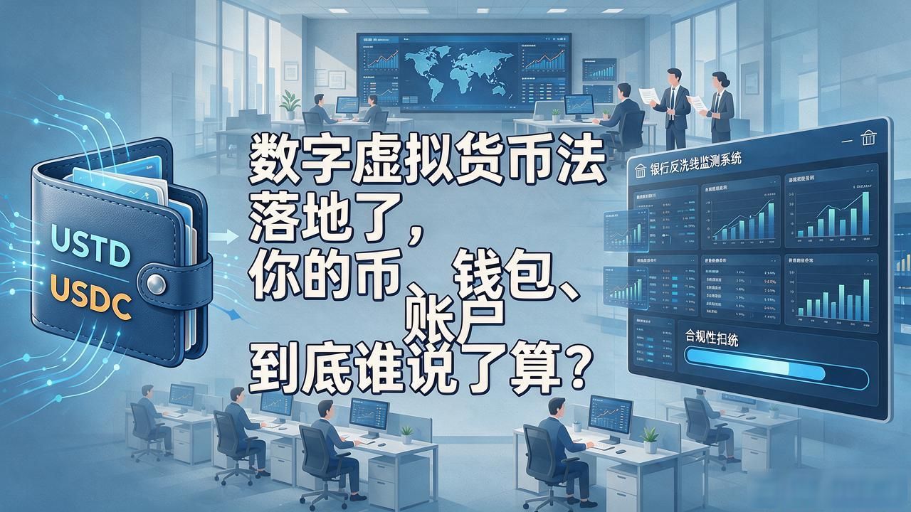 数字虚拟货币法落地了，你的币、钱包、账户到底谁说了算
