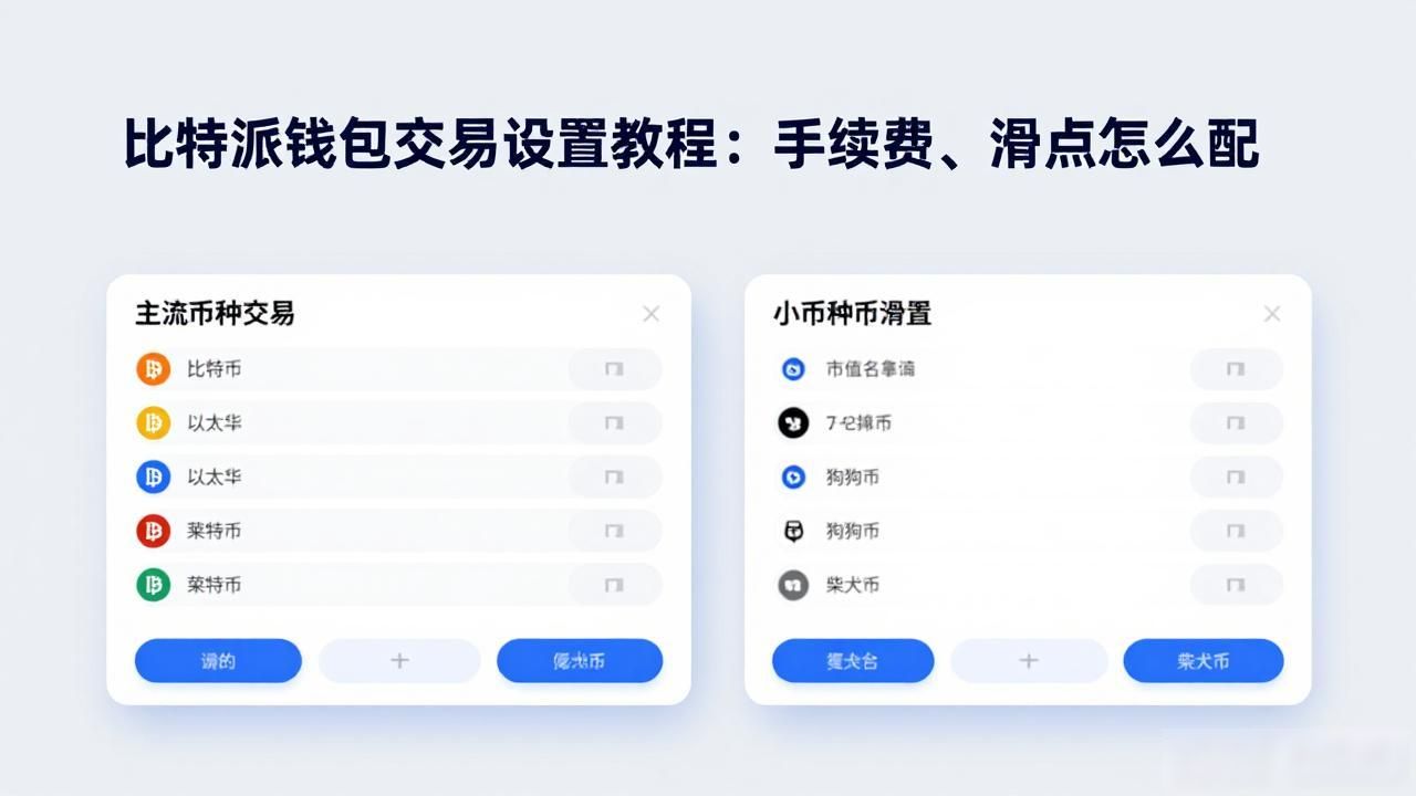 比特派钱包交易设置教程：手续费、滑点怎么配