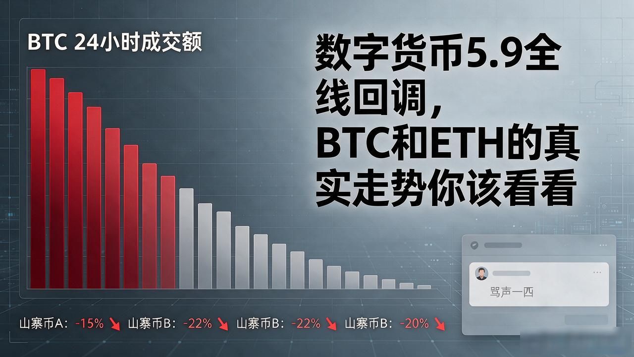 数字货币5.9全线回调，BTC和ETH的真实走势你该看看