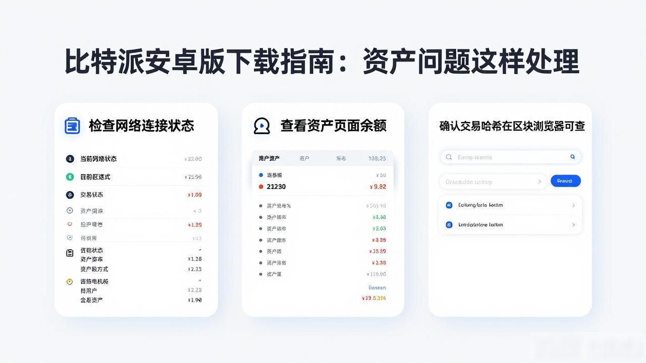 比特派安卓版下载指南：资产问题这样处理