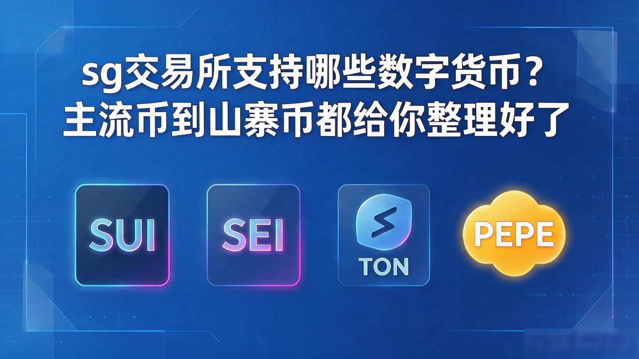 sg交易所支持哪些数字货币？主流币到山寨币都给你整理好了