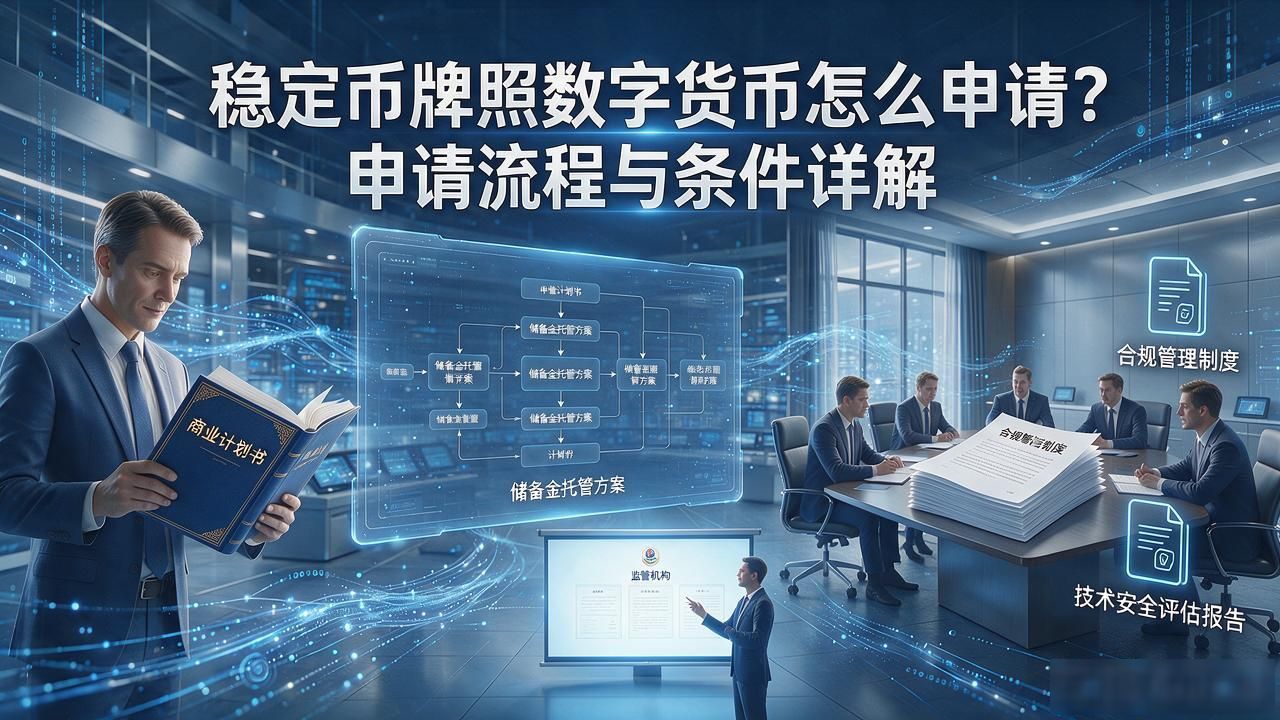 稳定币牌照数字货币怎么申请?申请流程与条件详解