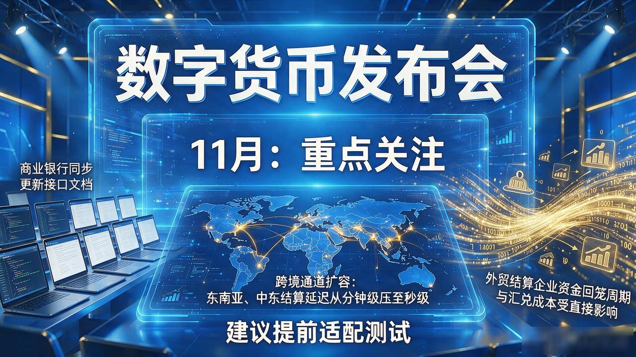 数字货币发布会时间出炉，2026下半年还有两场值得关注