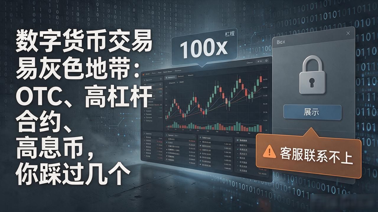 数字货币交易灰色地带:OTC、高杠杆合约、高息币,你踩过几个
