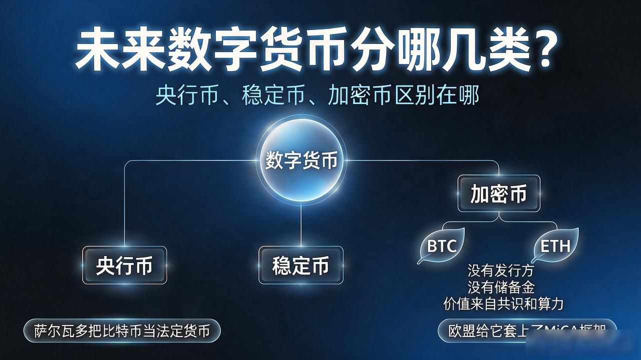 未来数字货币分哪几类?央行币、稳定币、加密币区别在哪
