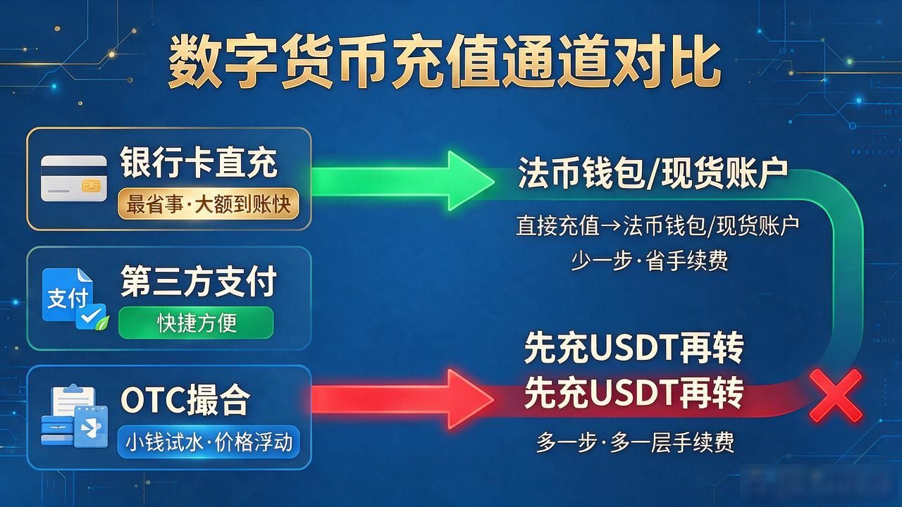 数字货币不充值能不能买?新手充值下单提现实操流程一次讲清