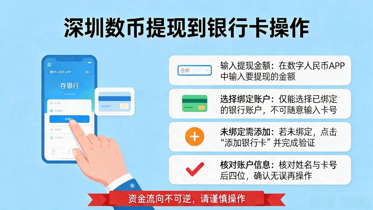深圳数币提现到银行卡怎么操作？附详细步骤