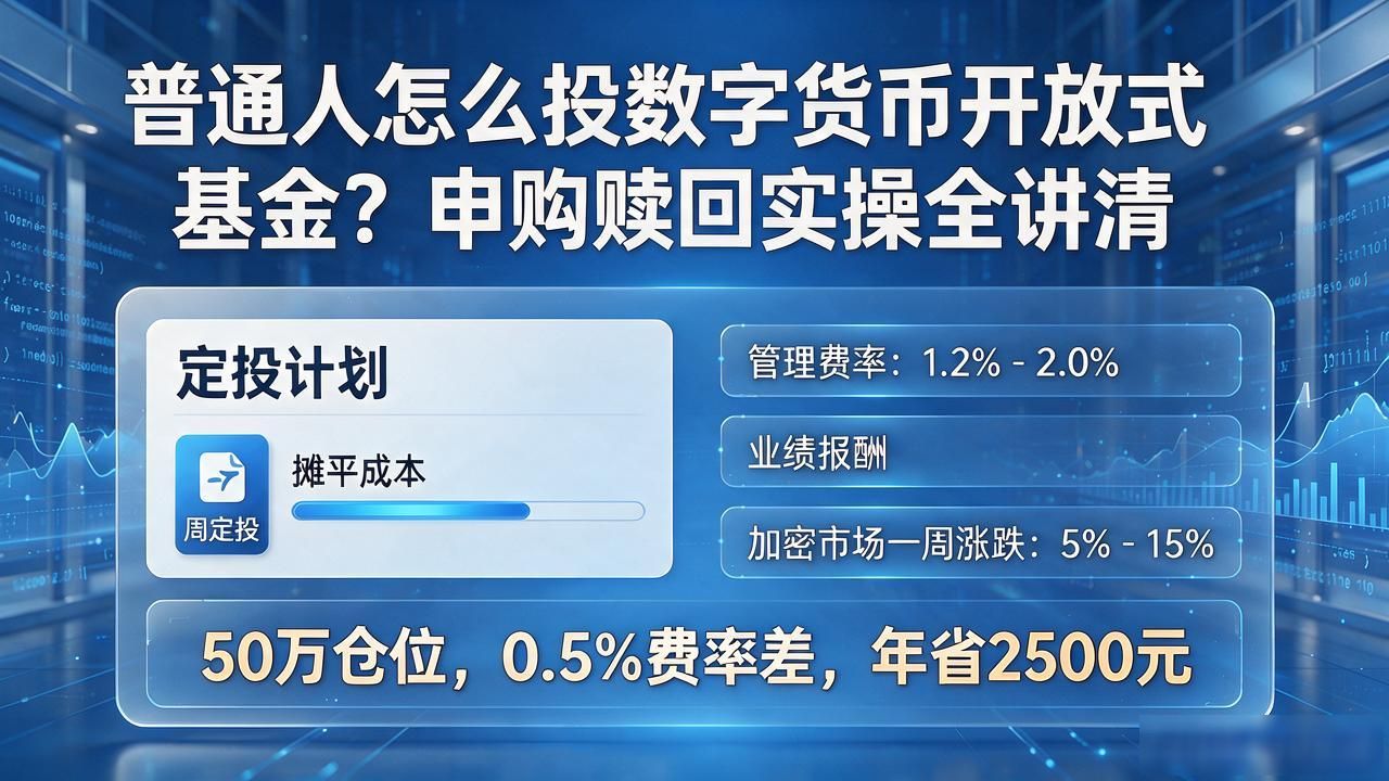 普通人怎么投数字货币开放式基金?申购赎回实操全讲清