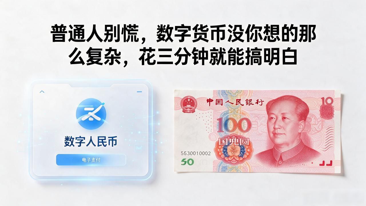 普通人别慌，数字货币没你想的那么复杂，花三分钟就能搞明白