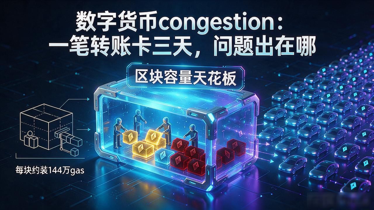 数字货币congestion：一笔转账卡三天，问题出在哪