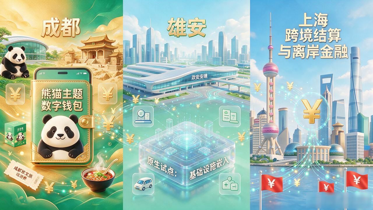 数字货币落户哪几个城市？2025最新试点城市名单