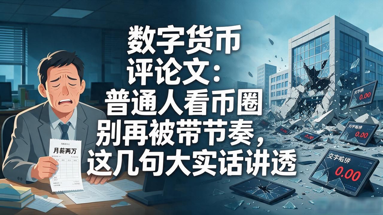 数字货币 评论文：普通人看币圈别再被带节奏，这几句大实话讲透
