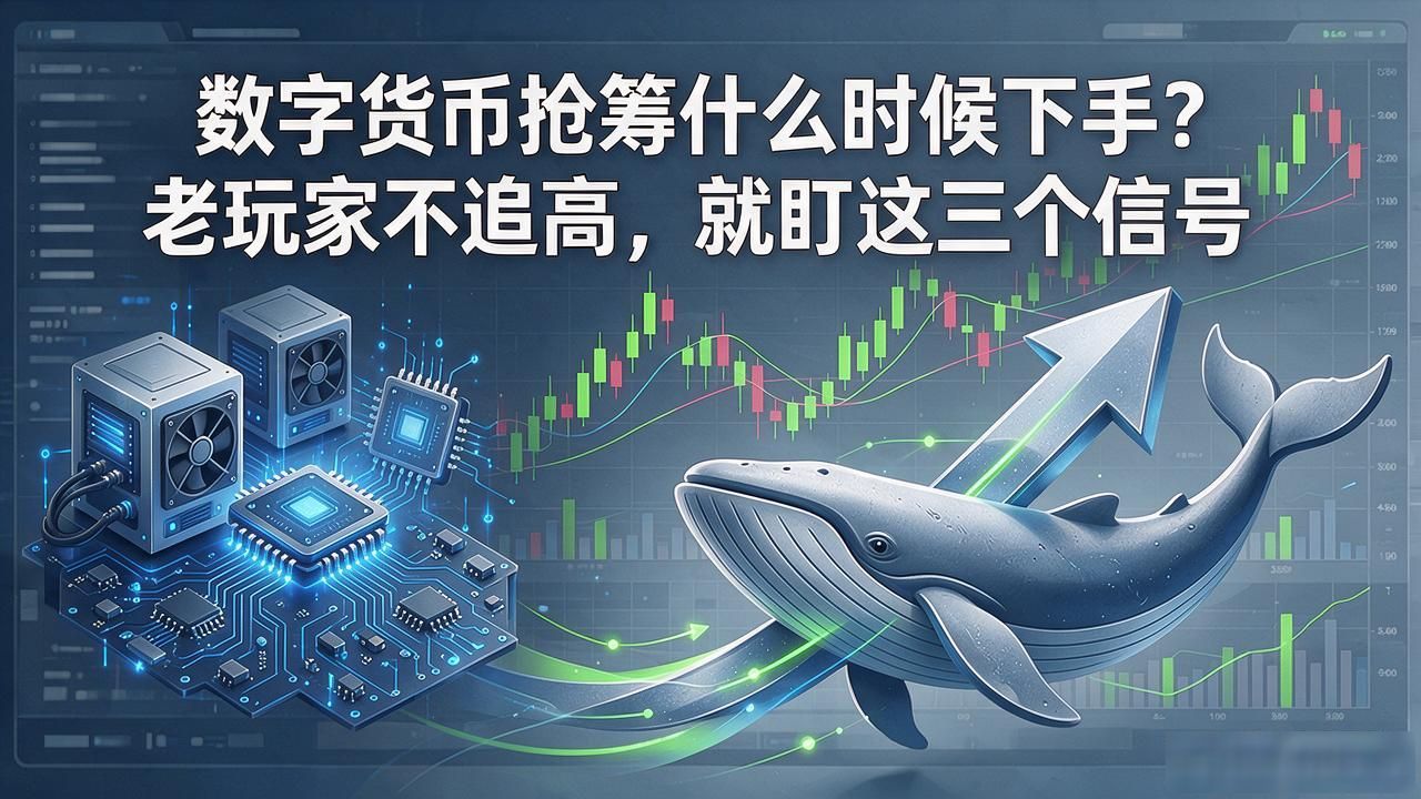 数字货币抢筹什么时候下手？老玩家不追高，就盯这三个信号