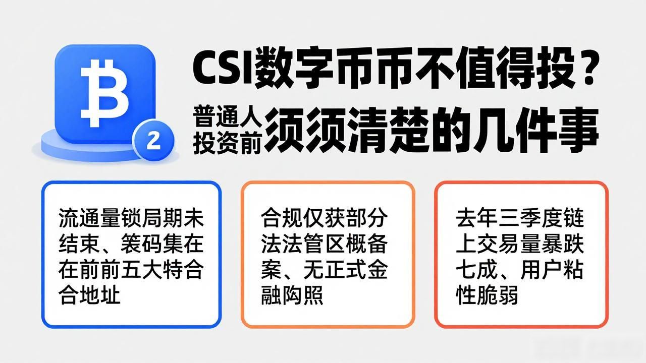 csi数字货币值不值得投？普通人投资前必须搞清楚的几件事