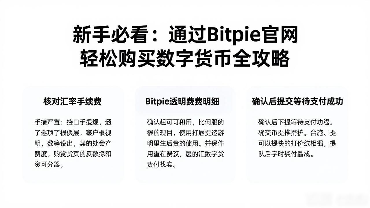 新手必看：通过Bitpie官网轻松购买数字货币全攻略