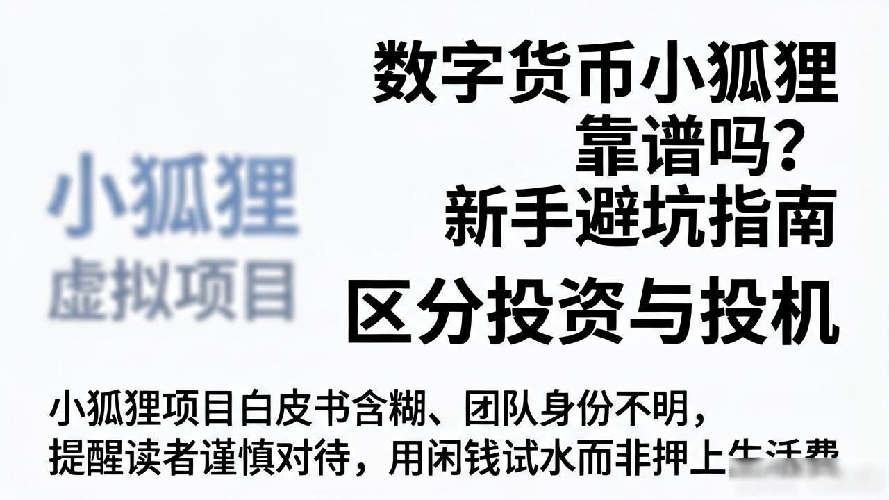 数字货币小狐狸靠谱吗?新手避坑指南