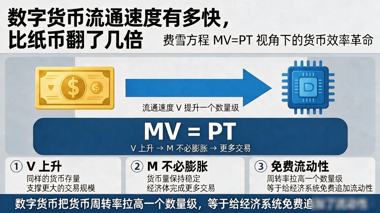 数字货币流通速度有多快，比纸币翻了几倍
