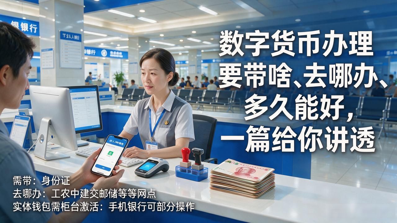 数字货币办理要带啥、去哪办、多久能好，一篇给你讲透