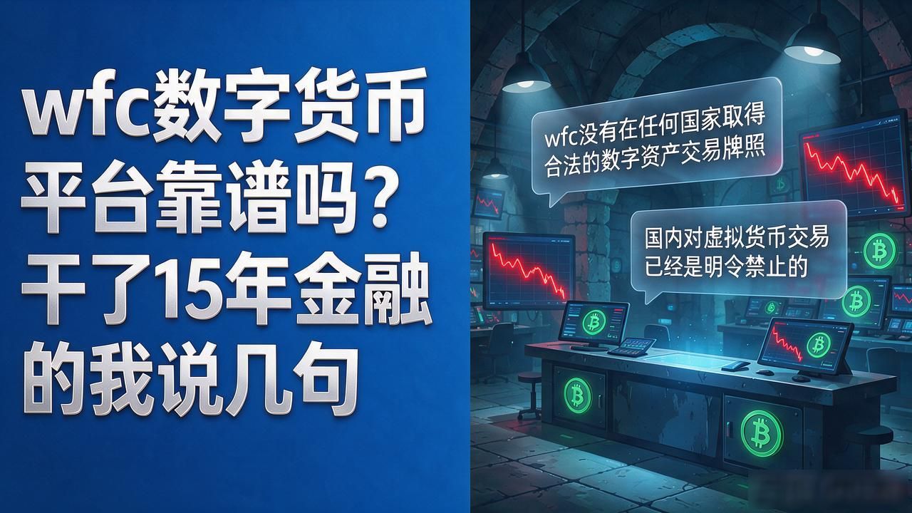 wfc数字货币平台靠谱吗？干了15年金融的我说几句