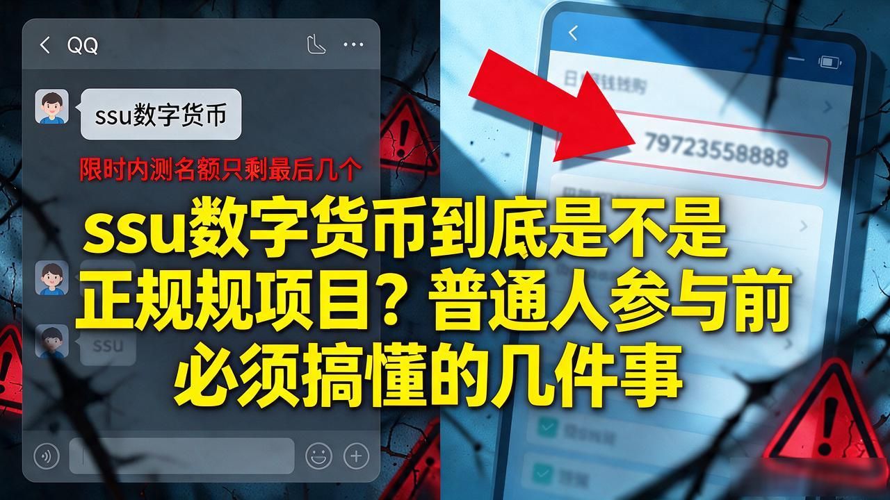 ssu数字货币到底是不是正规项目？普通人参与前必须搞懂的几件事
