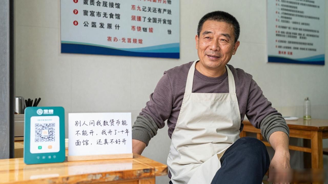 别人问我数字货币能不能开，我开了十几年面馆，还真不好开