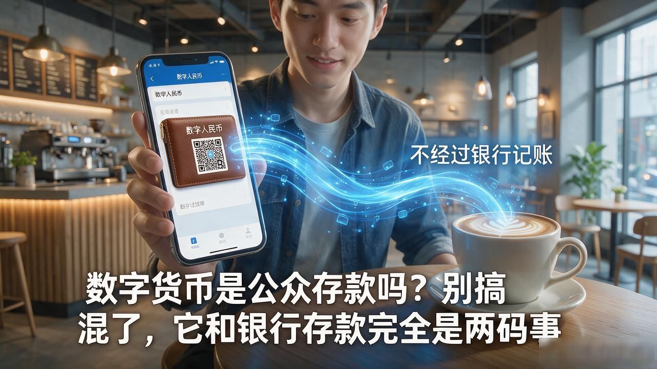 数字货币是公众存款吗？别搞混了，它和银行存款完全是两码事