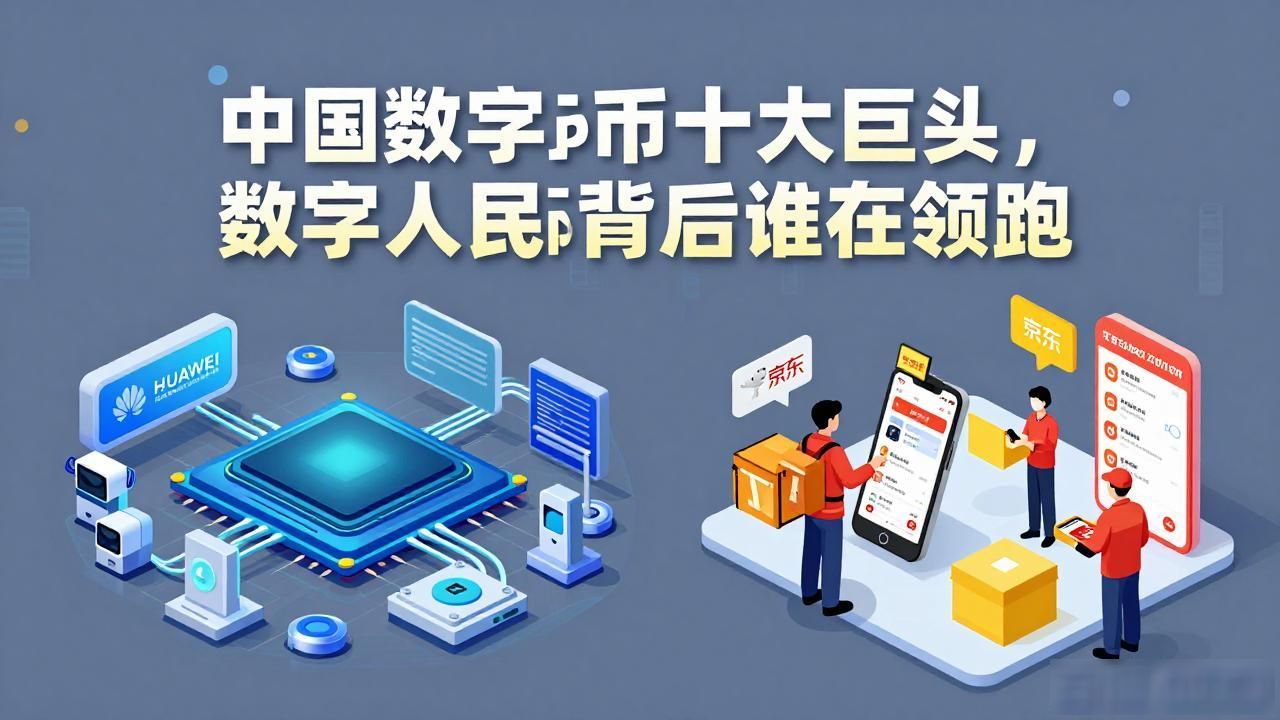 中国数字货币十大巨头，数字人民币背后谁在领跑