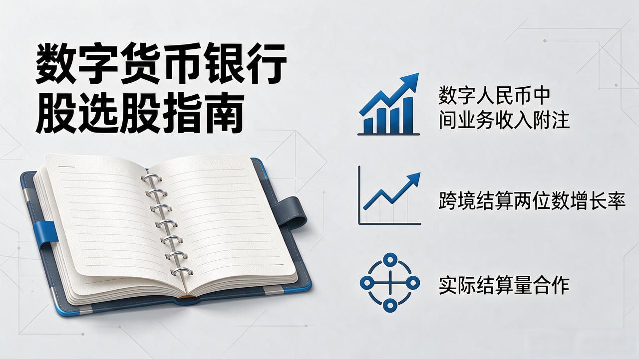 数字货币银行股怎么选？别被概念带跑，盯住这几个硬指标就够了
