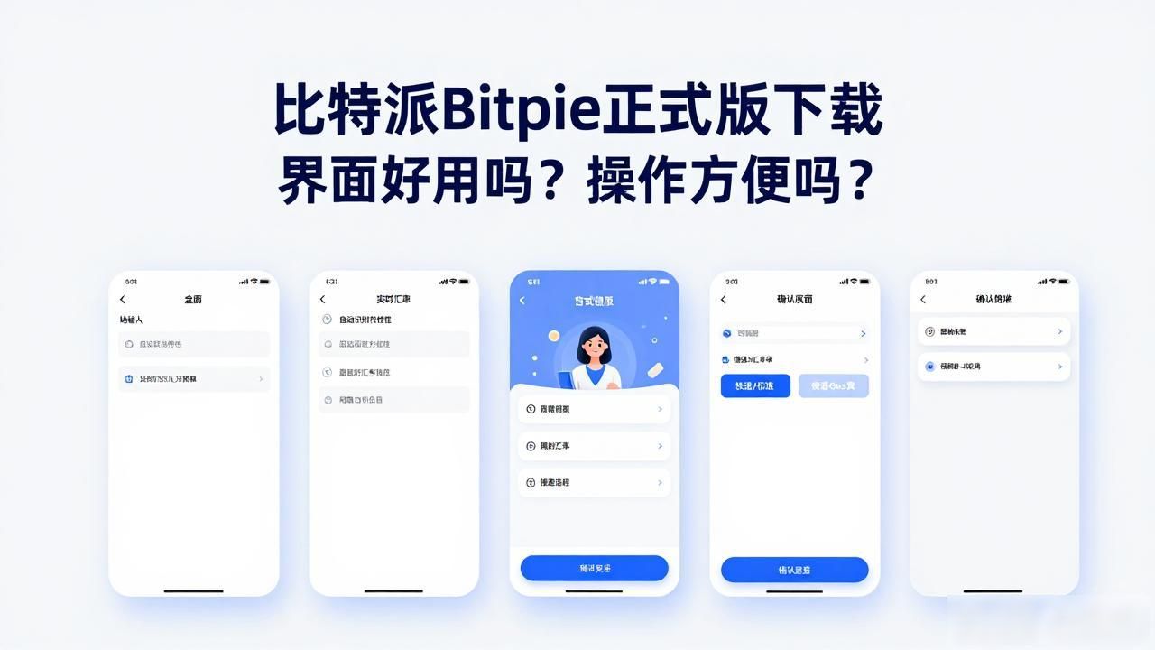 比特派Bitpie正式版下载 界面好用吗？操作方便吗？