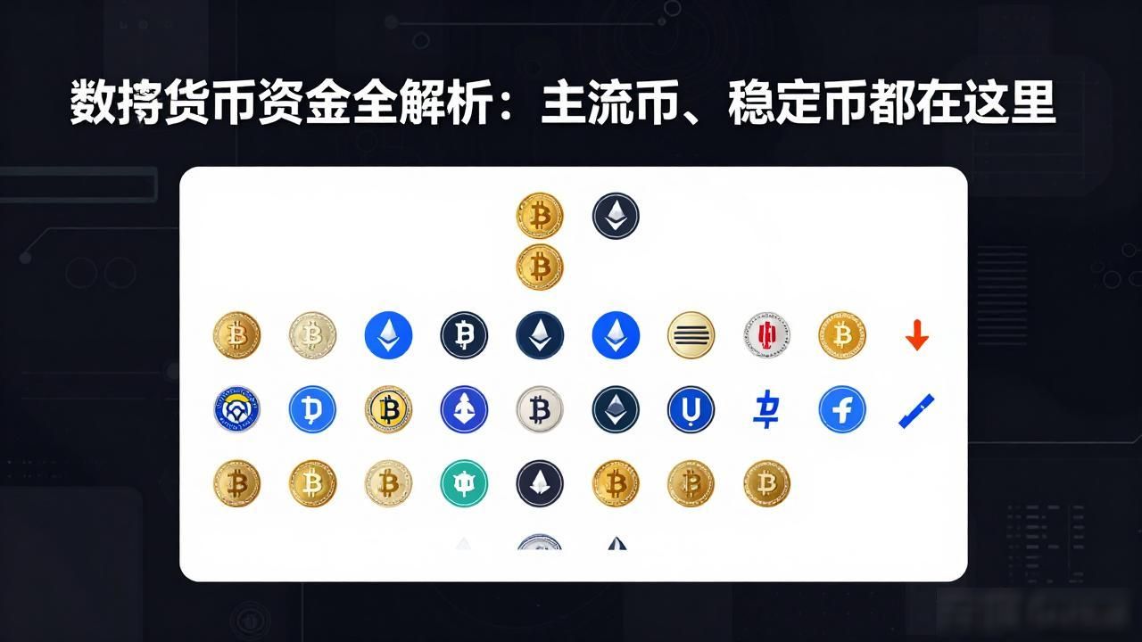 数字货币资金全解析：主流币、稳定币都在这里