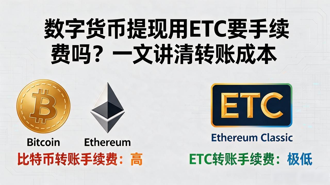 数字货币提现用ETC要手续费吗？一文讲清转账成本